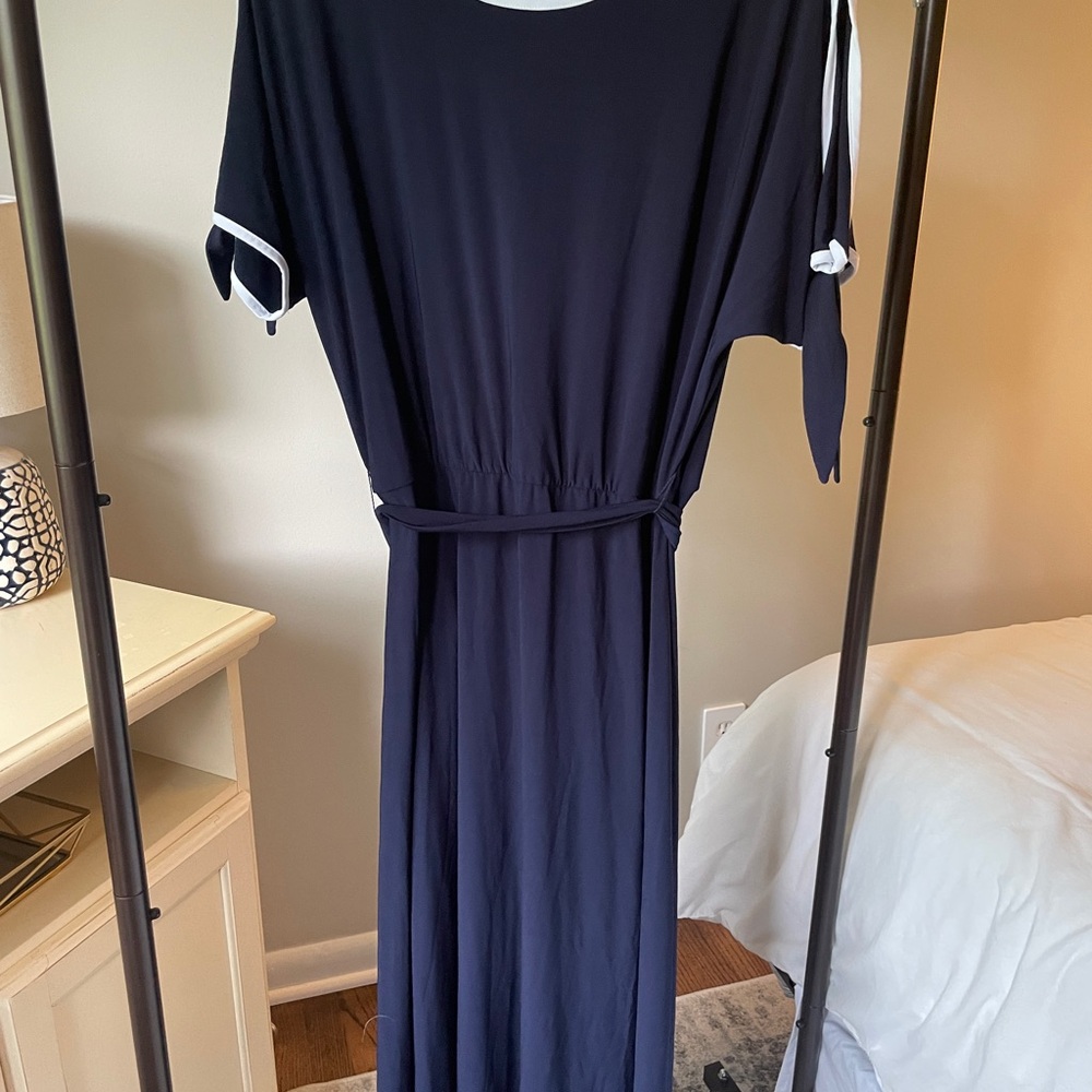 Elegant Navy Blue Dress